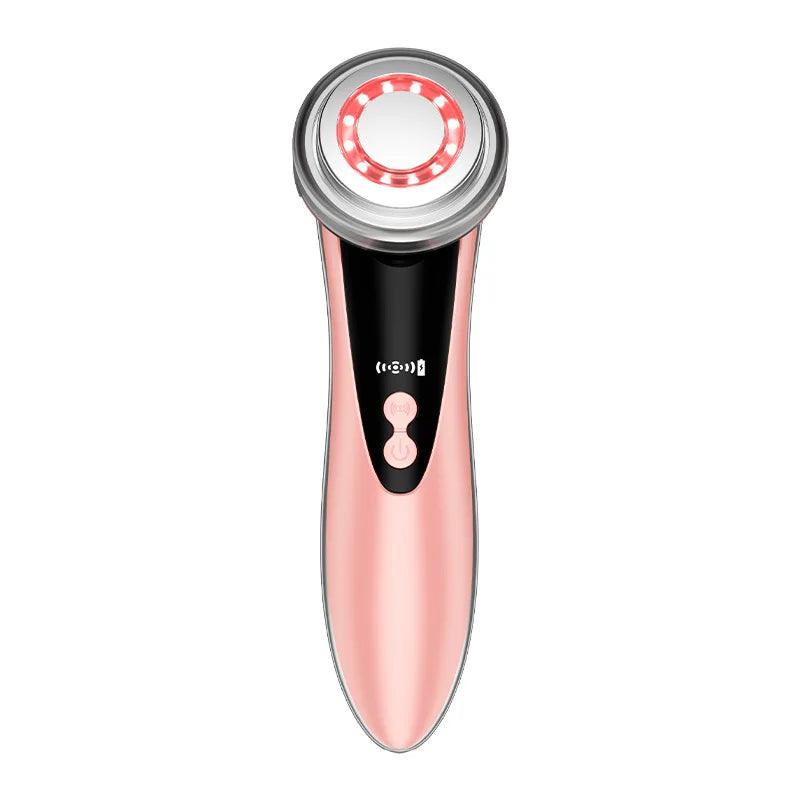 EMS RF Skin-Tightening & Face-Lifting Device Microcurrent Red-Light Massage for Skin Rejuvenation & Glow