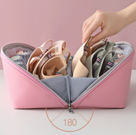 Multifunctional Travel Organizer Bag – Divider Pouch for Underwear, Bras, Socks, and Clothes with Washing Compartment