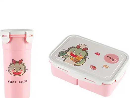 Lunch box with water bottle