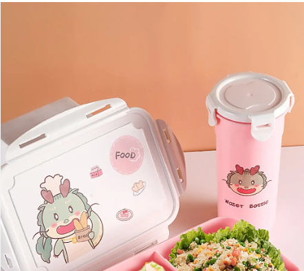 Lunch box with water bottle