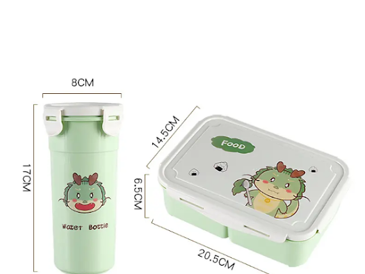 Lunch box with water bottle