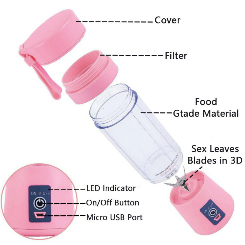 Portable Electric Juicer Blender Cup